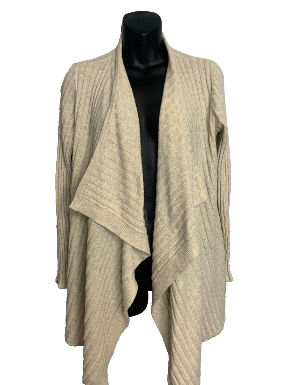 INC International Concepts Women's Med Cream Acrylic Open Cardigan Nylon Wool